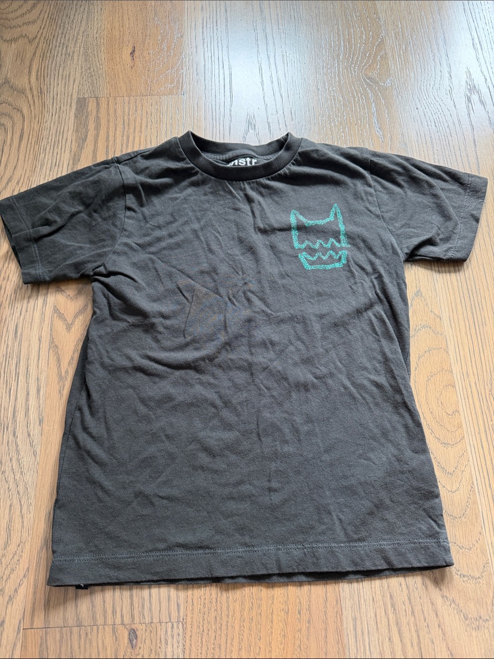 Munster Black Tee with White Printed Label
